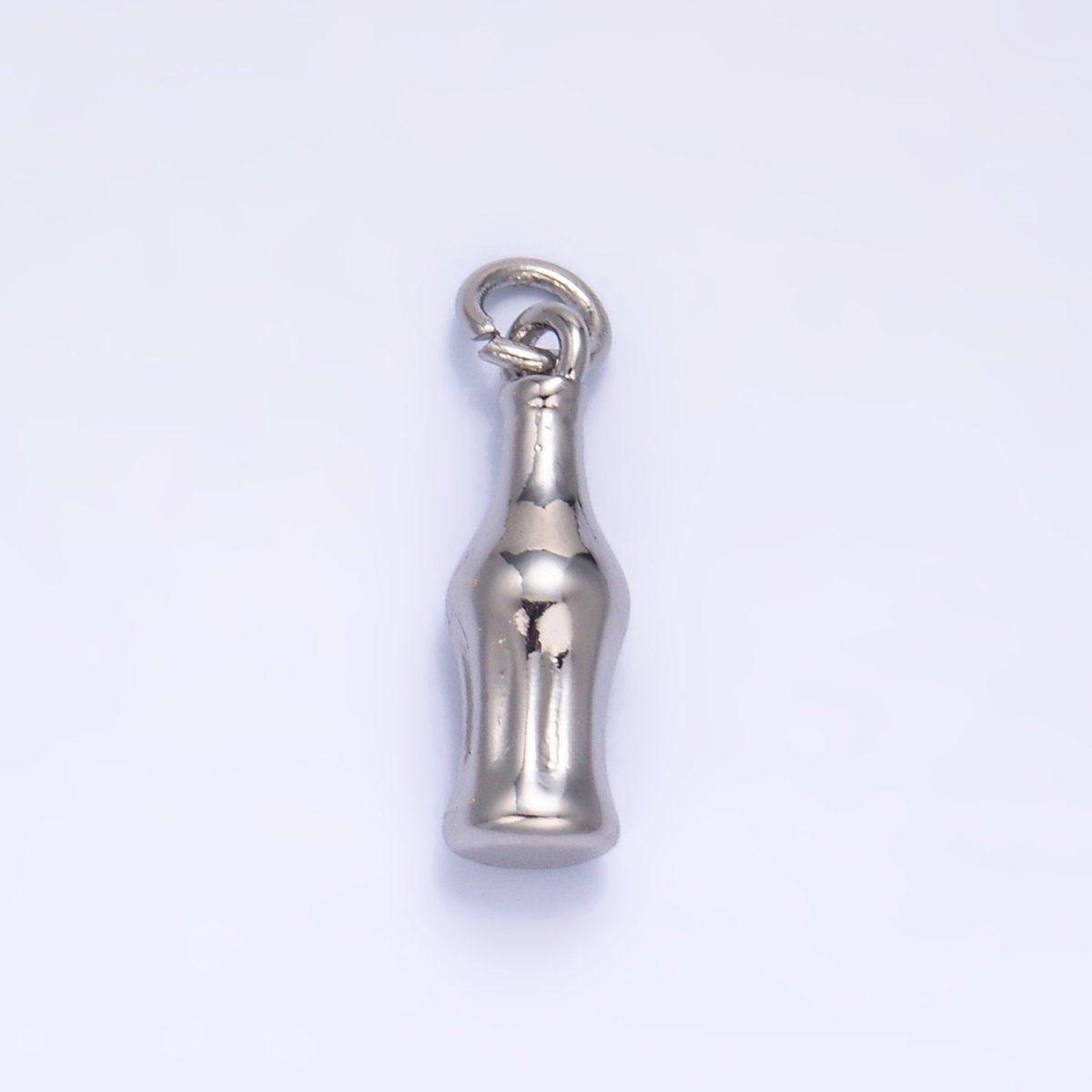 24K Gold plated Soda Bottle Drink 3D Multidimensional Charm in Gold & Silver | W222 - DLUXCA