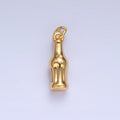 24K Gold plated Soda Bottle Drink 3D Multidimensional Charm in Gold & Silver | W222 - DLUXCA