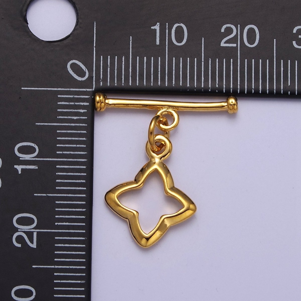 24k Gold plated Star Toggle Clasp, Jewelry Clasp OT Clasp Findings L-696 L-697 L-698 - DLUXCA