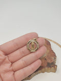 24k Gold plated Virgin Mary Medallion Necklace Octagon Virgin Mary Pendant for Religious Necklace Lady Guadalupe Charm, Mother of God I-127 - DLUXCA