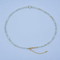 24K Gold plated White Shell Pearl Gemstone 17 Inch Necklace | WA - 2969 