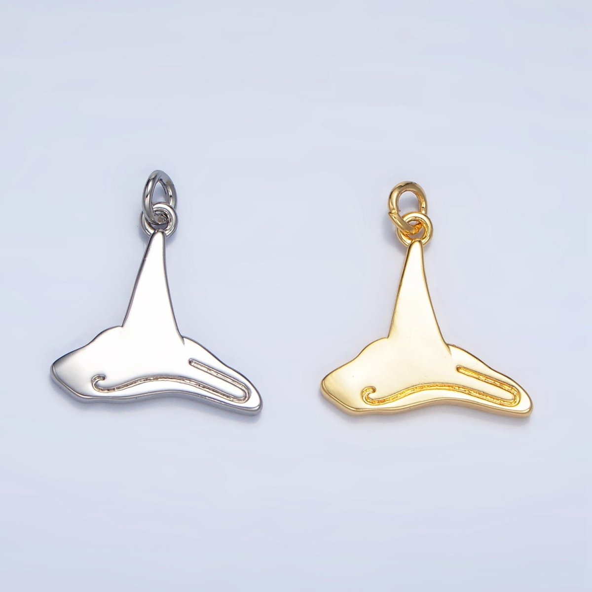 24K Gold plated Witch Hat Holiday Charm in Gold & Silver | W015