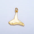 24K Gold plated Witch Hat Holiday Charm in Gold & Silver | W015