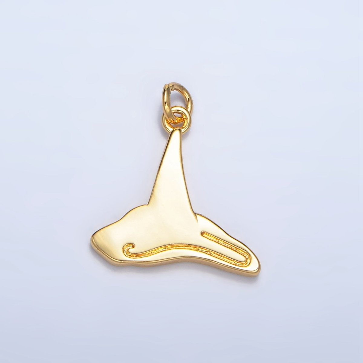 24K Gold plated Witch Hat Holiday Charm in Gold & Silver | W015