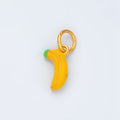 24K Gold plated Yellow Ripe Banana Fruit Charm | AG916 - DLUXCA