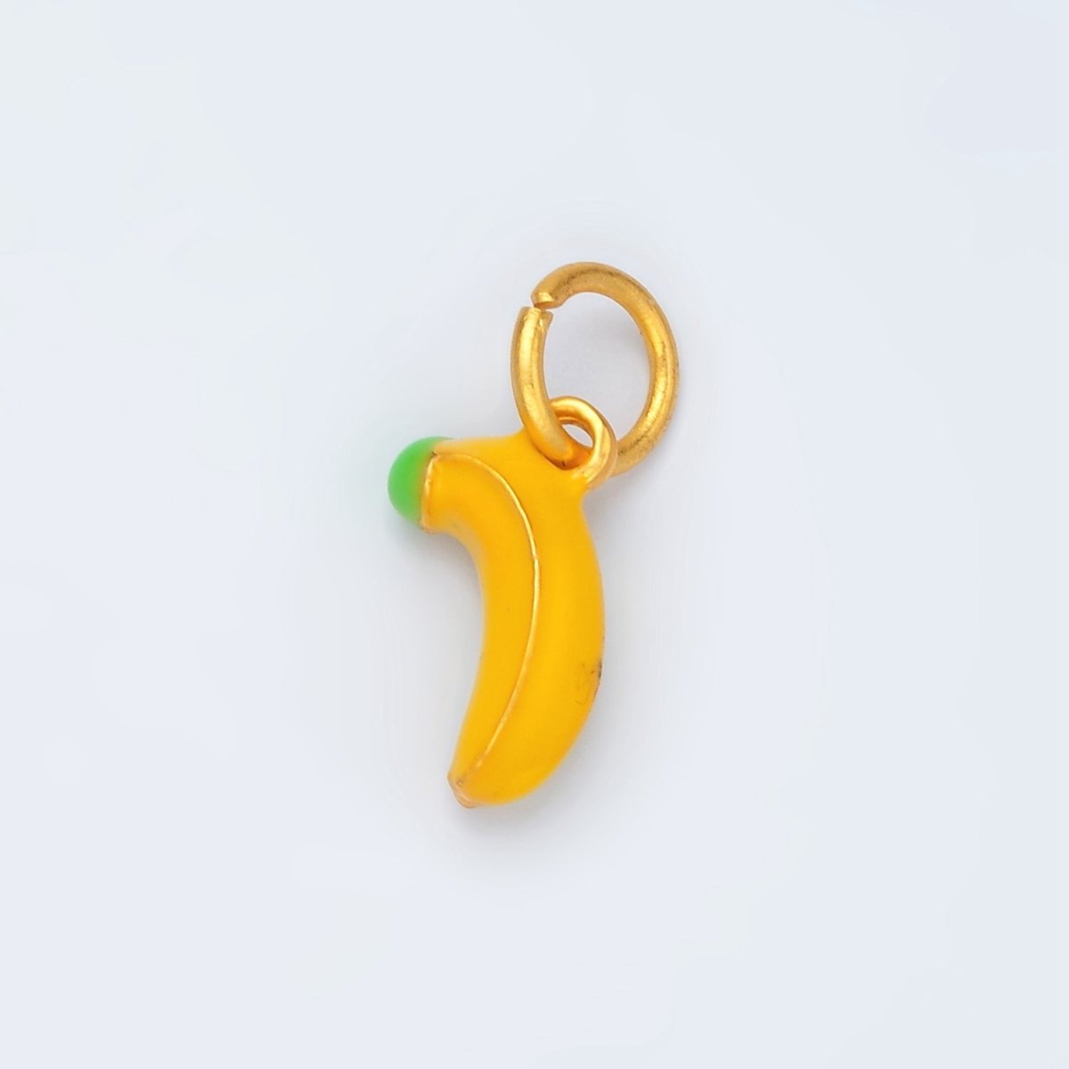 24K Gold plated Yellow Ripe Banana Fruit Charm | AG916 - DLUXCA
