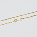 24K Gold Plated Chain Yellow Gold Mariner Necklace Chain 1.5mm 17.7" Necklace w/ Spring Rings | CN-984 Clearance Pricing - DLUXCA