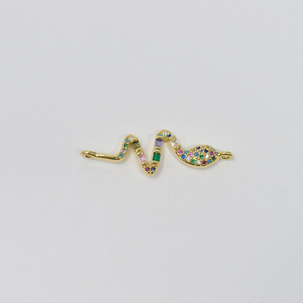 24K Rainbow Gold plated Snakes Connectors F-558 - DLUXCA
