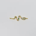 24K Rainbow Gold plated Snakes Connectors F-558 - DLUXCA