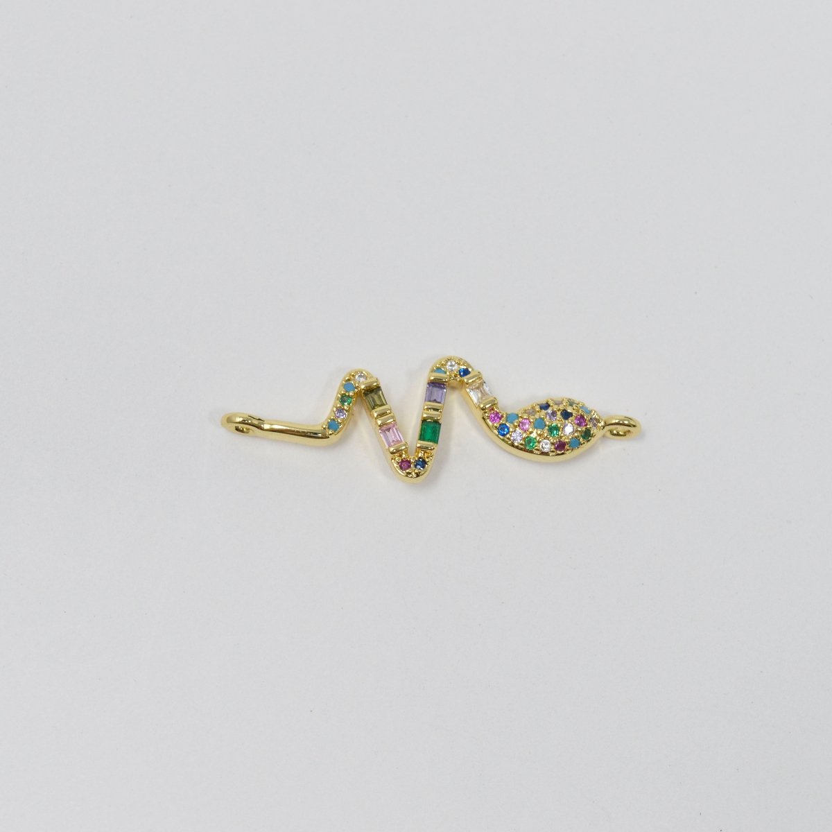24K Rainbow Gold plated Snakes Connectors F-558 - DLUXCA