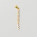 24K Simple Minimalist Long Vertical Line Gold plated Pendants J-279 - DLUXCA