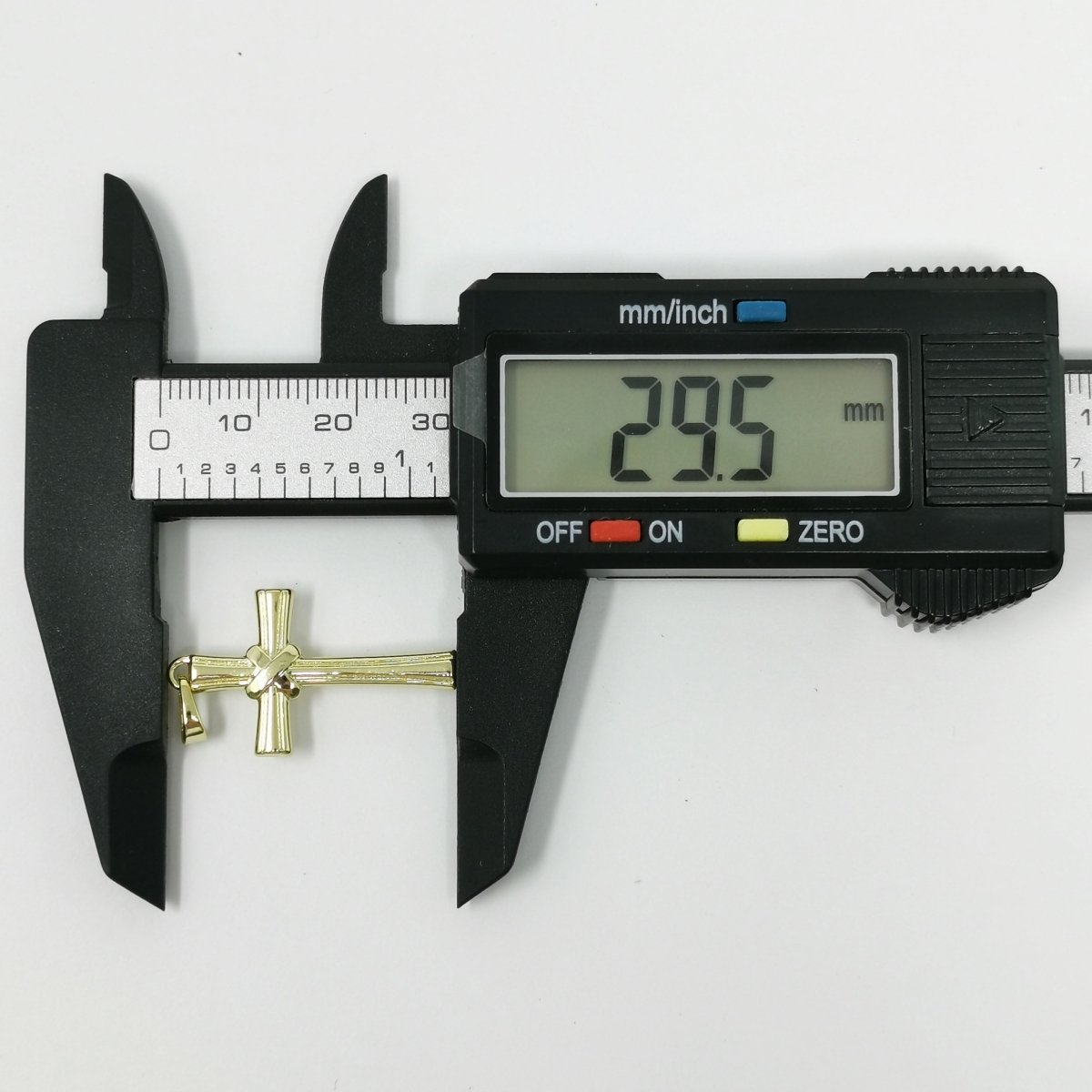 30x17mm Wholesale 14K Gold-plated Cross Pendant, Christian Pendant for Necklace Bracelet Anklet Making J-181 - DLUXCA