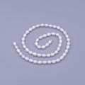 4.8mm Ringed Oval Freshwater Pearl 60 Pieces/Strand Jewelry Making Findings Supply | WA-1668 Clearance Pricing - DLUXCA