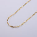 4mm Figaro Chain, 24K Gold plated Figaro Chain, Flat Figaro Chain Jewelry Chain Sold by the Yard For Necklace Bracelet Anklet Supply Component | ROLL-226 Clearance Pricing - DLUXCA