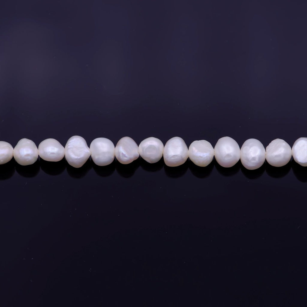 5.5mm Potato Nugget AAA Freshwater Pearl 66 Pieces per Strand | WA-1334 Clearance Pricing - DLUXCA