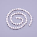 6.5mm AAA Natural White Round Freshwater Pearl Beads 65pcs Full Strand | WA-1324 Clearance Pricing - DLUXCA