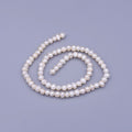 6mm Ringed Button Freshwater Pearl 80 Pieces/Strand Jewelry Making Findings | WA-1671 Clearance Pricing - DLUXCA