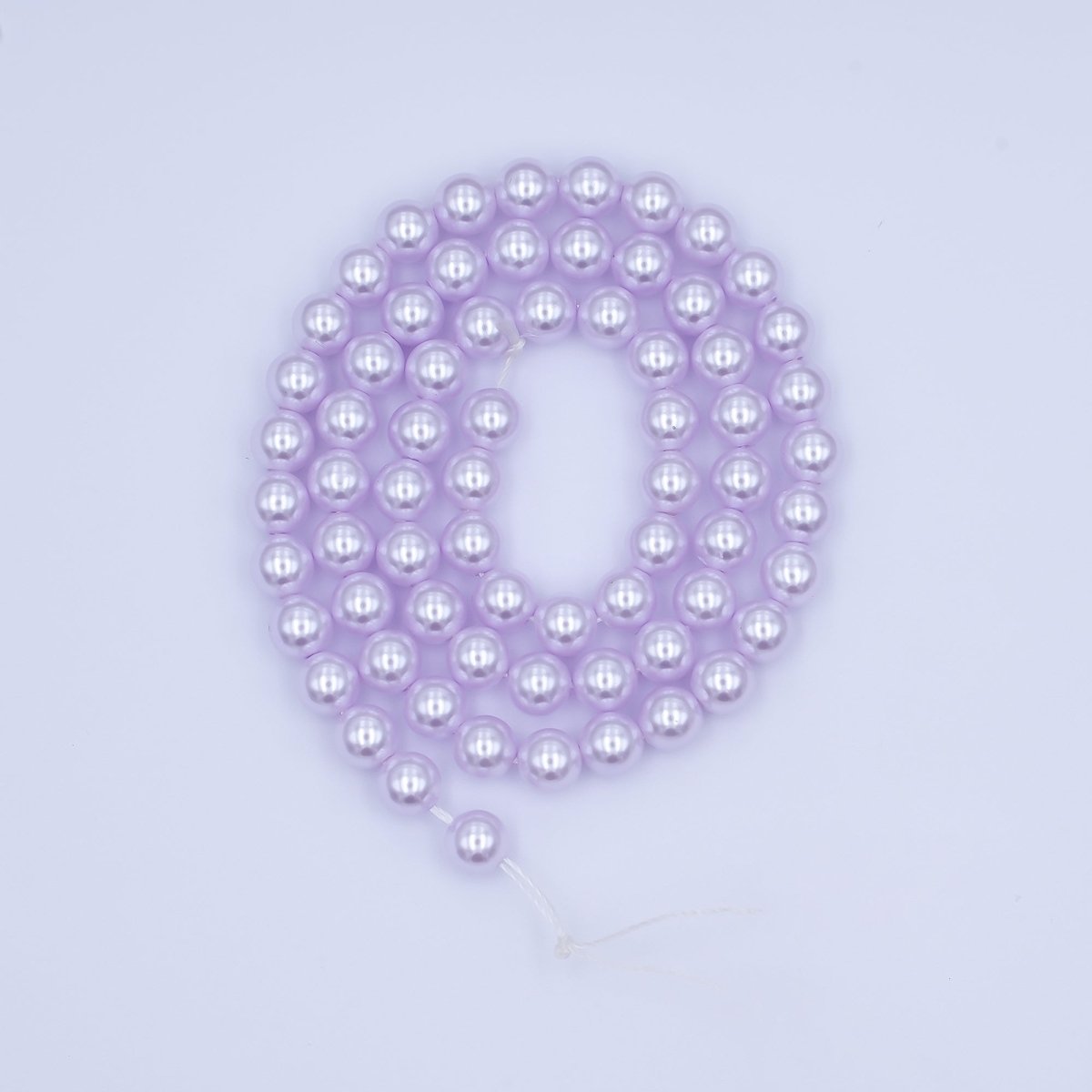 6mm Round White, Purple, Pink Shell Pearl Strand | WA - 2989 - WA - 3014 