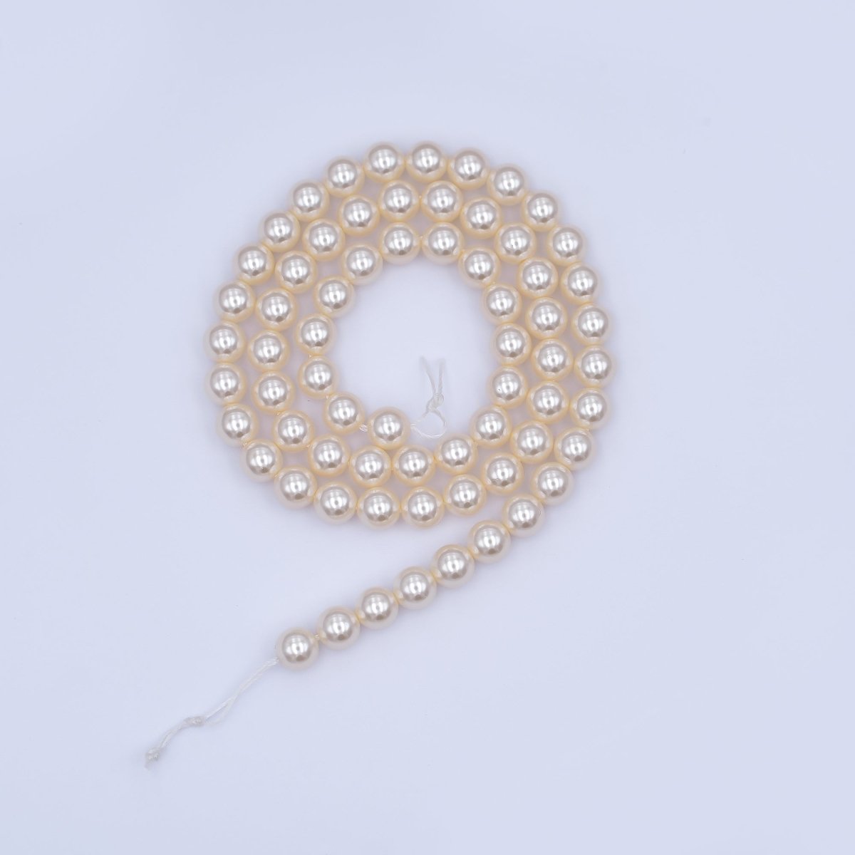 6mm Round White, Purple, Pink Shell Pearl Strand | WA - 2989 - WA - 3014 
