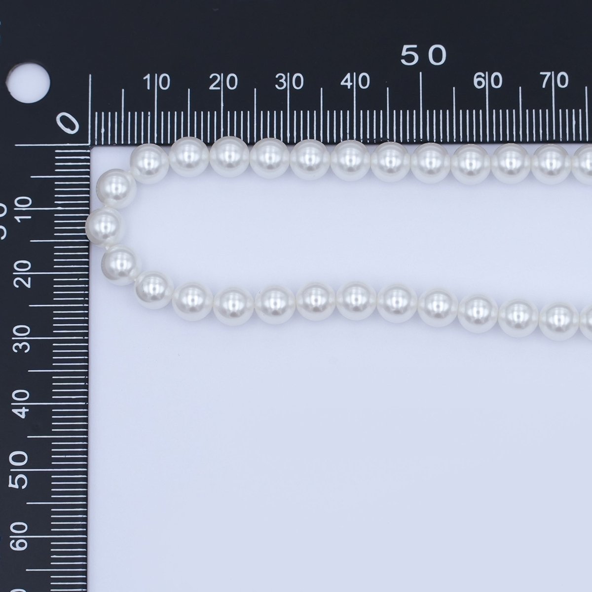 6mm Round White, Purple, Pink Shell Pearl Strand | WA - 2989 - WA - 3014 