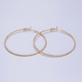 70mm, 60mm Gold plated Rhombus Dented Geometric Hinge Latch Earrings in Gold & Silver | AB495 - AB498