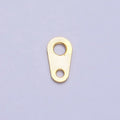 7mm Gold Plated Clasp Tag Ends for Necklace Bracelet Anklet Jewelry Making Supply AC245 - DLUXCA