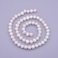 7mm Round Button AAA Freshwater Pearl Natural 62pcs Full Strand | WA-1311 Clearance Pricing - DLUXCA