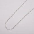 925 Sterling Silver Chain by the Yard- 1.5mm Figaro Chain - Thin Delicate Silver Chain Wholesale Chain ROLL-1482 - DLUXCA