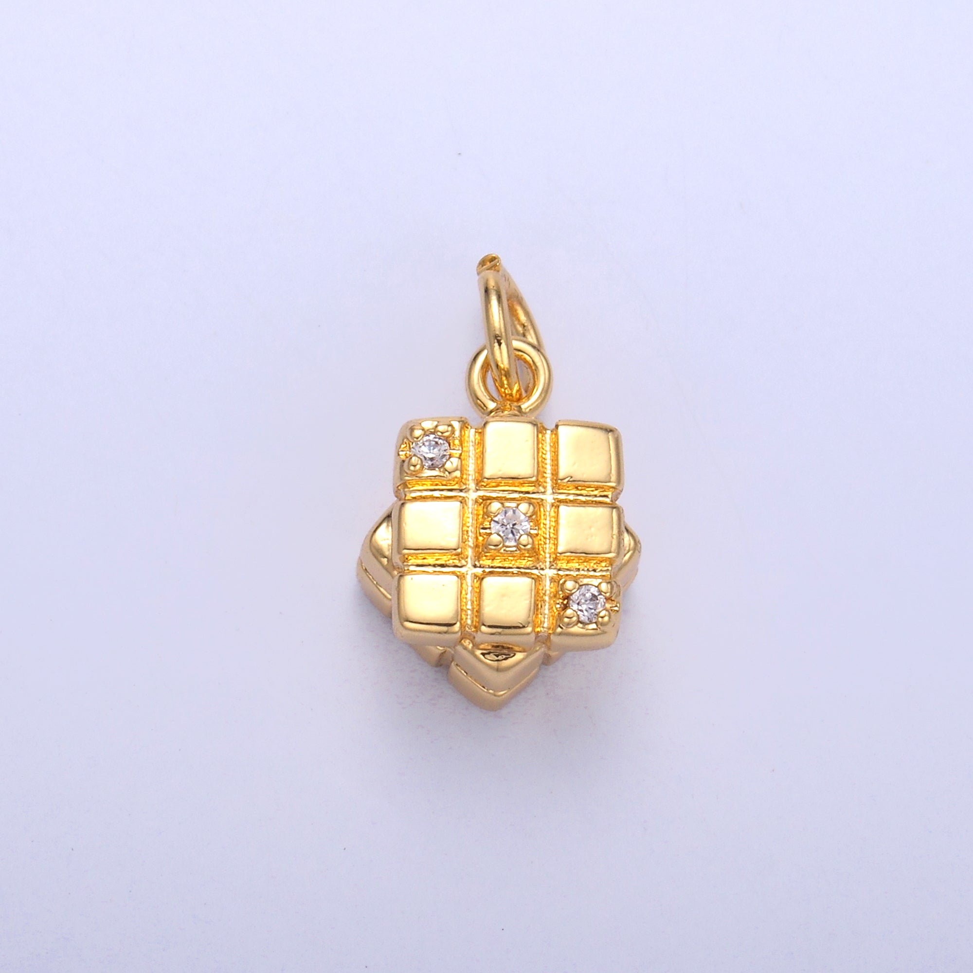 24k Gold plated Cubic Charm Games Rubrik Inspired Jewelry N-011
