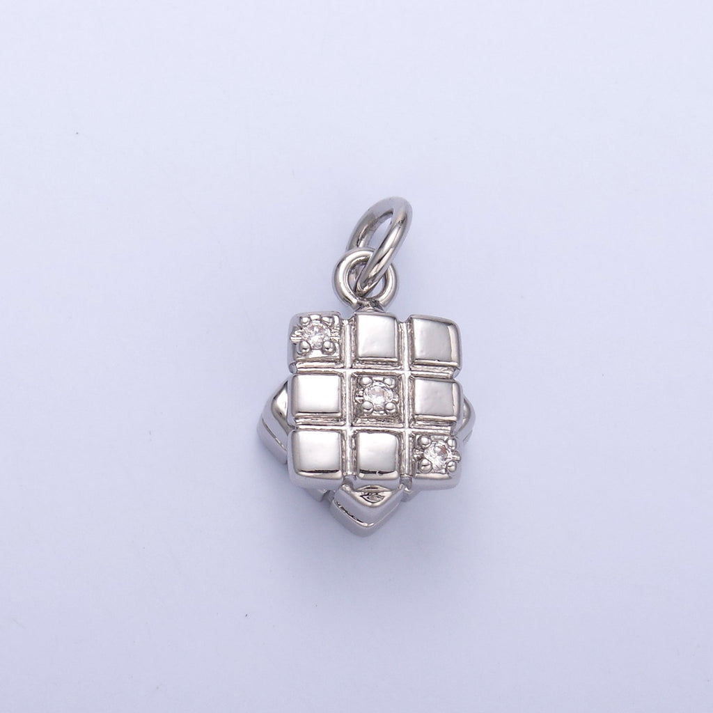 24k Gold plated Cubic Charm Games Rubrik Inspired Jewelry N-011