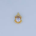 24K Gold plated 14.5mm CZ Sea Shell Clam 3D Multidimensional Charm | N033