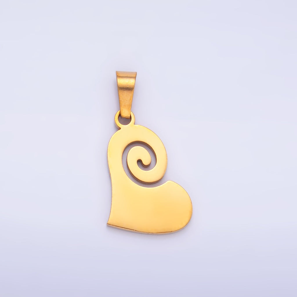 Stainless Steel Minimalist Heart Pendant | P1552