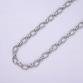 16K Gold plated Oval Link Chain Chunky Unfinished Chain by Yard for Handmade Supply 6.1mm | Roll-1313 1314 - DLUXCA