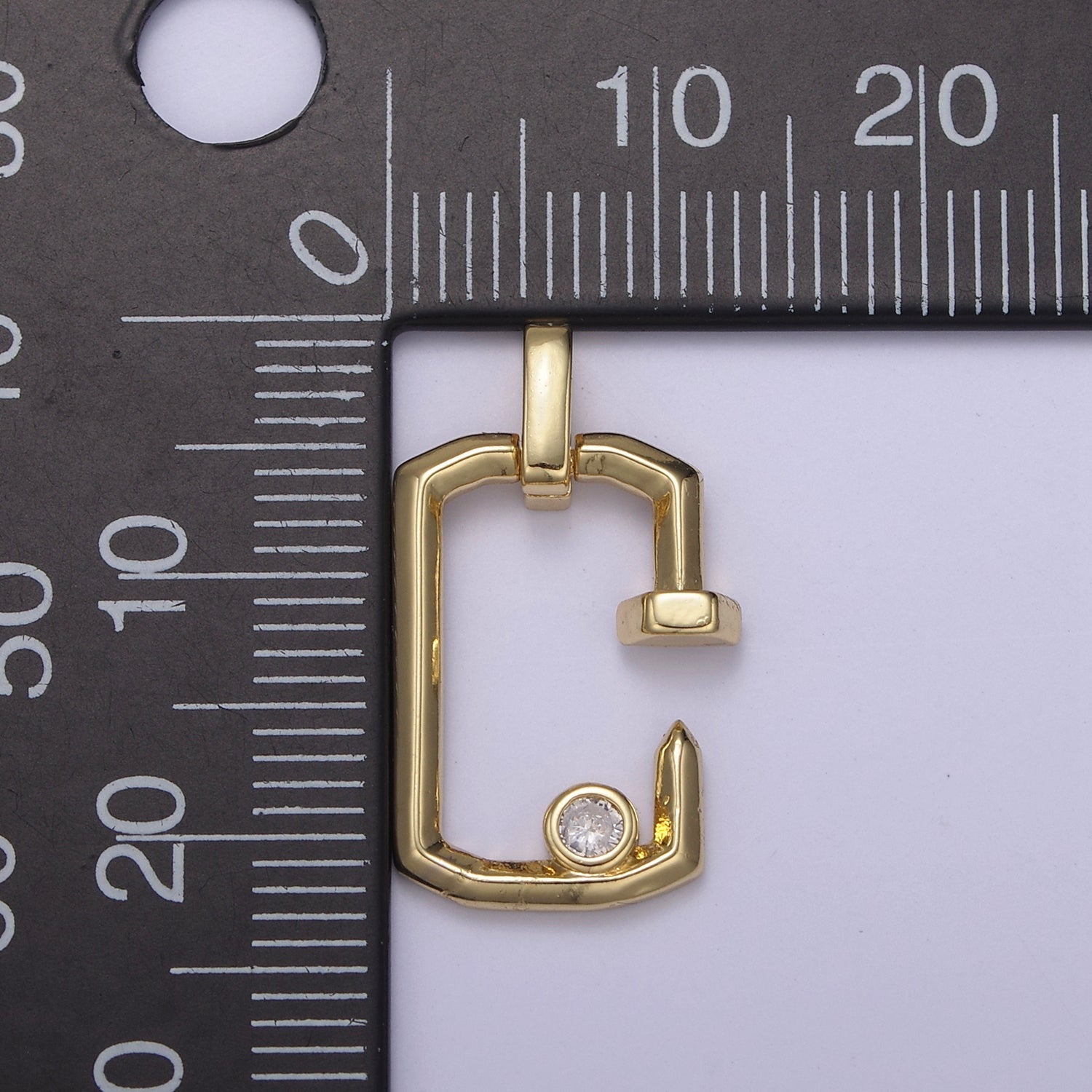 14k Gold plated Nail Tools Charm Pendant for Necklace Jewelry Making Supply N-905 N-906