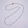 Stainless Steel 1.8mm Dainty Tube Cable Satellite Chain 18 Inch Necklace | WA-02386
