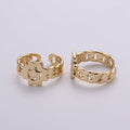 Antique Gold Ring Band, Star Ring, Unique Adjustable Band Ring Man Open ring for Men Women unisex ring Bold Ring R-025 R-026