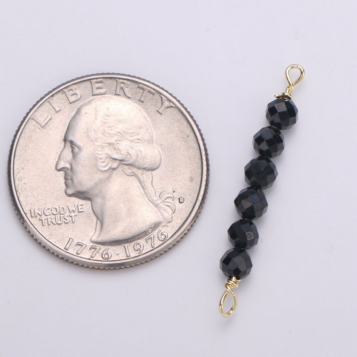 beads Connector for Necklace Bracelet Earring jewelry supplies Component in 14k Gold plated wire Finding Natural Stone Beads F-530 - F-542