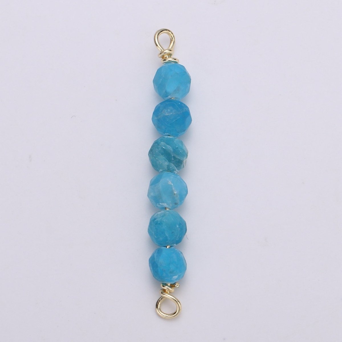 beads Connector for Necklace Bracelet Earring jewelry supplies Component in 14k Gold plated wire Finding Natural Stone Beads F-530 - F-542