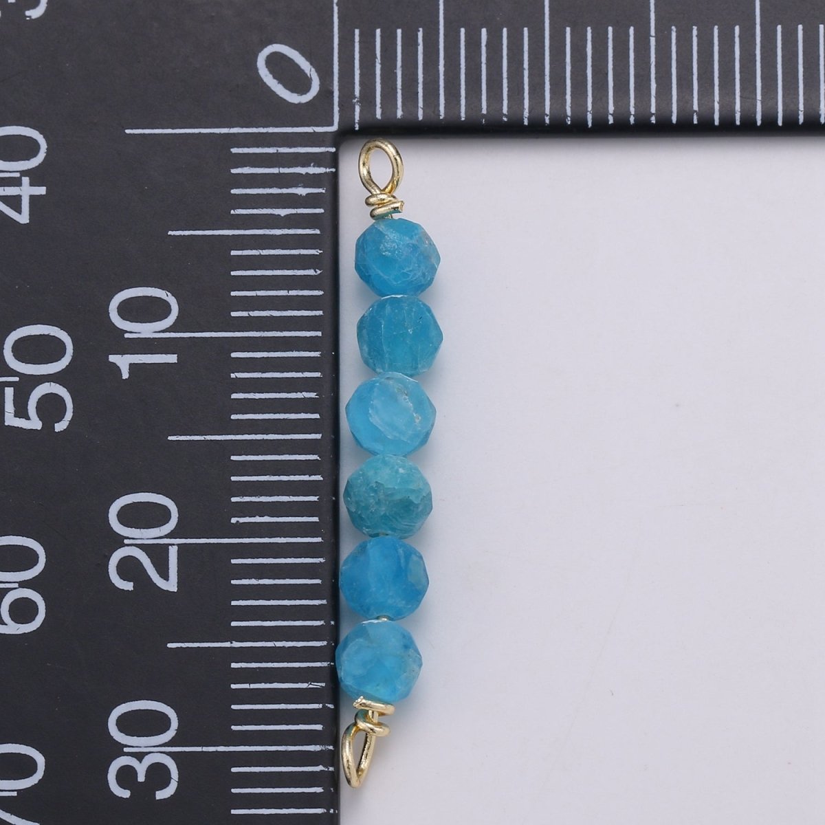 beads Connector for Necklace Bracelet Earring jewelry supplies Component in 14k Gold plated wire Finding Natural Stone Beads F-530 - F-542
