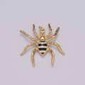 Big Black Spider Charm Pendant | Enamel Spider Charm | Halloween Enamel Pendants | Halloween Inspired Spider Charms | Black Spider Charm, M-789 - DLUXCA