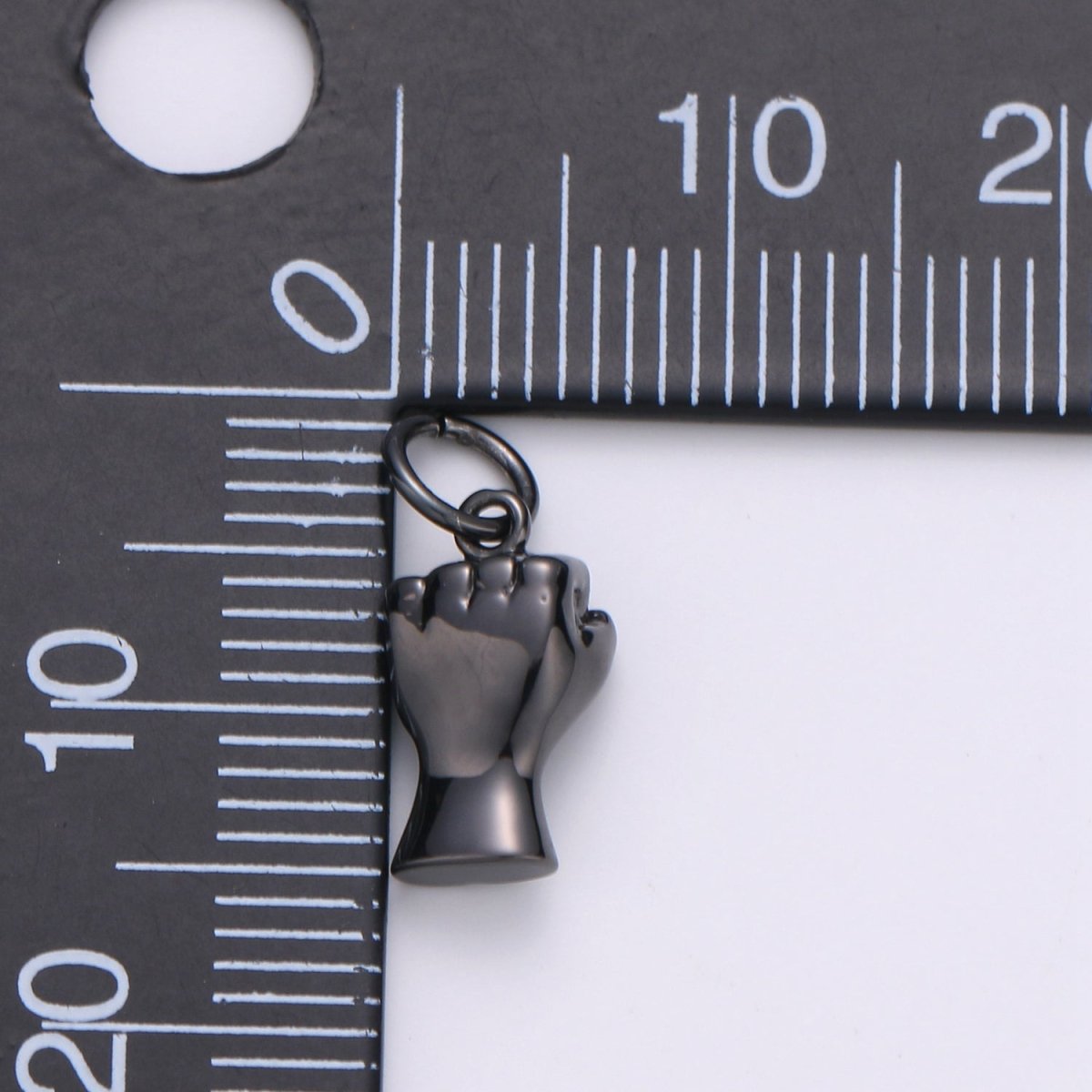 Black Hand Sign Fist Punch Charm BLM Black Lives Matter Gold plated Pendant Jewelry D-484 - DLUXCA