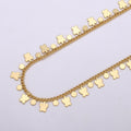 Butterfly Charm, 24K Gold plated Chain By Yard, Balloon Charm Chain, Wholesale Bilk Roll Chain For Jewelry Making, Width 5mm, CURB DESIGNED Unfinished Chain | ROLL-352 Clearance Pricing - DLUXCA