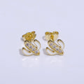 Cactus earrings, gold cactus stud earrings, tiny studs, dainty small studs, minimalist Succulent stud Earring T-145 ~ T-149 - DLUXCA