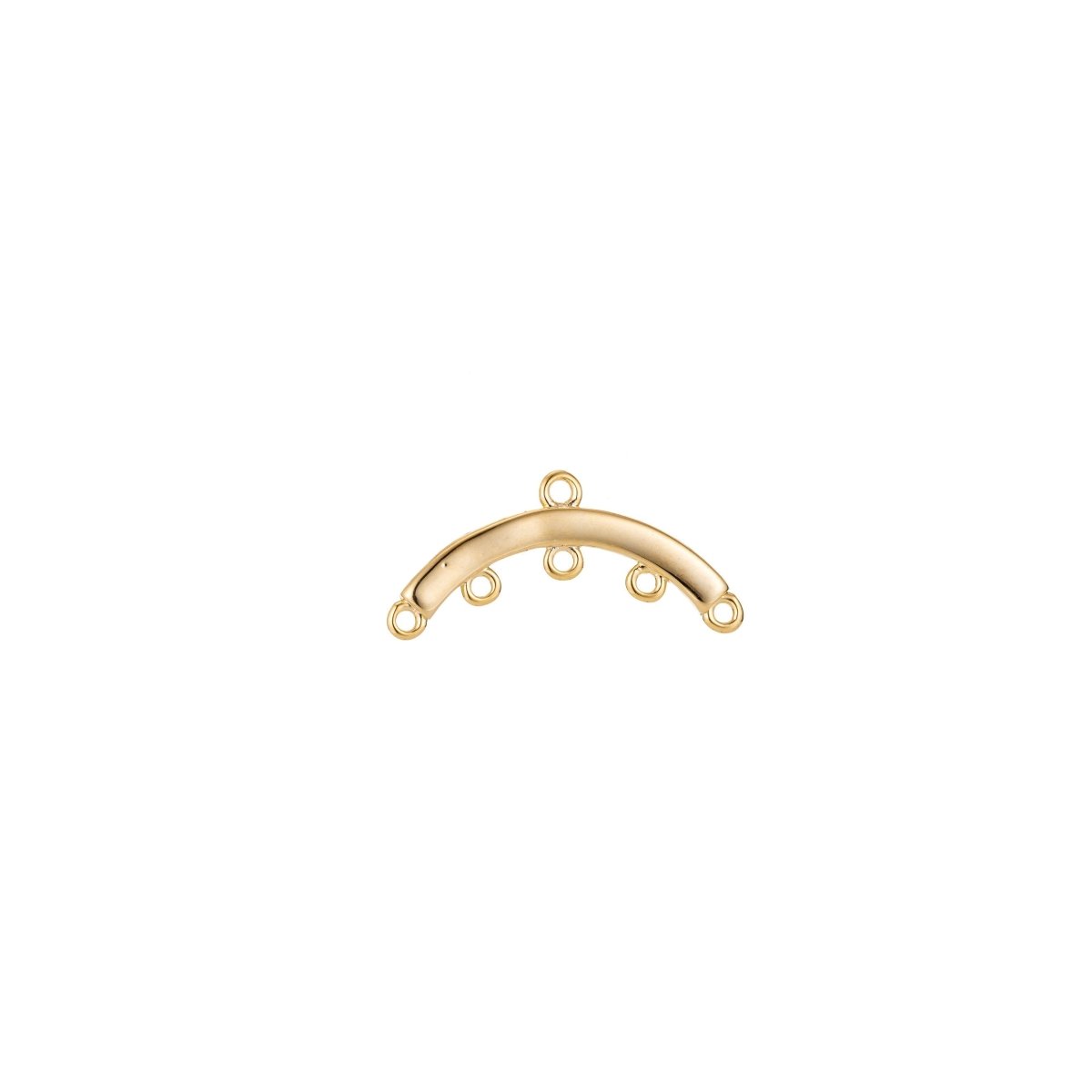 Chandelier Earring Components Chandelier Earring Findings in Gold plated with 5 Dangle Holes for Charms Tassel Hypoallergenic L-569 Z-398 - DLUXCA