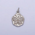 Clear Micro Paved CZ Butterfly Mariposa Hammered Chain in Gold & Silver | AC307 AC308 - DLUXCA