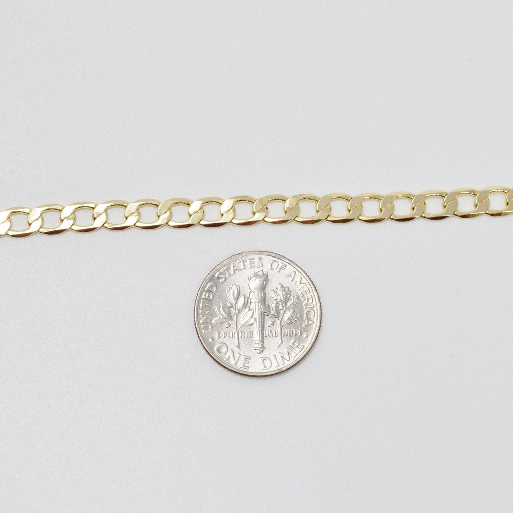 Clearance Pricing BLOWOUT 16K Gold plated 4.4X6.7mm Cuban CURB Chain by Yard, Roll Chain for Jewelry Making, Thickness 0.6mm, Curb For Necklace Bracelet Anklet Component Supply | ROLL-432 - DLUXCA