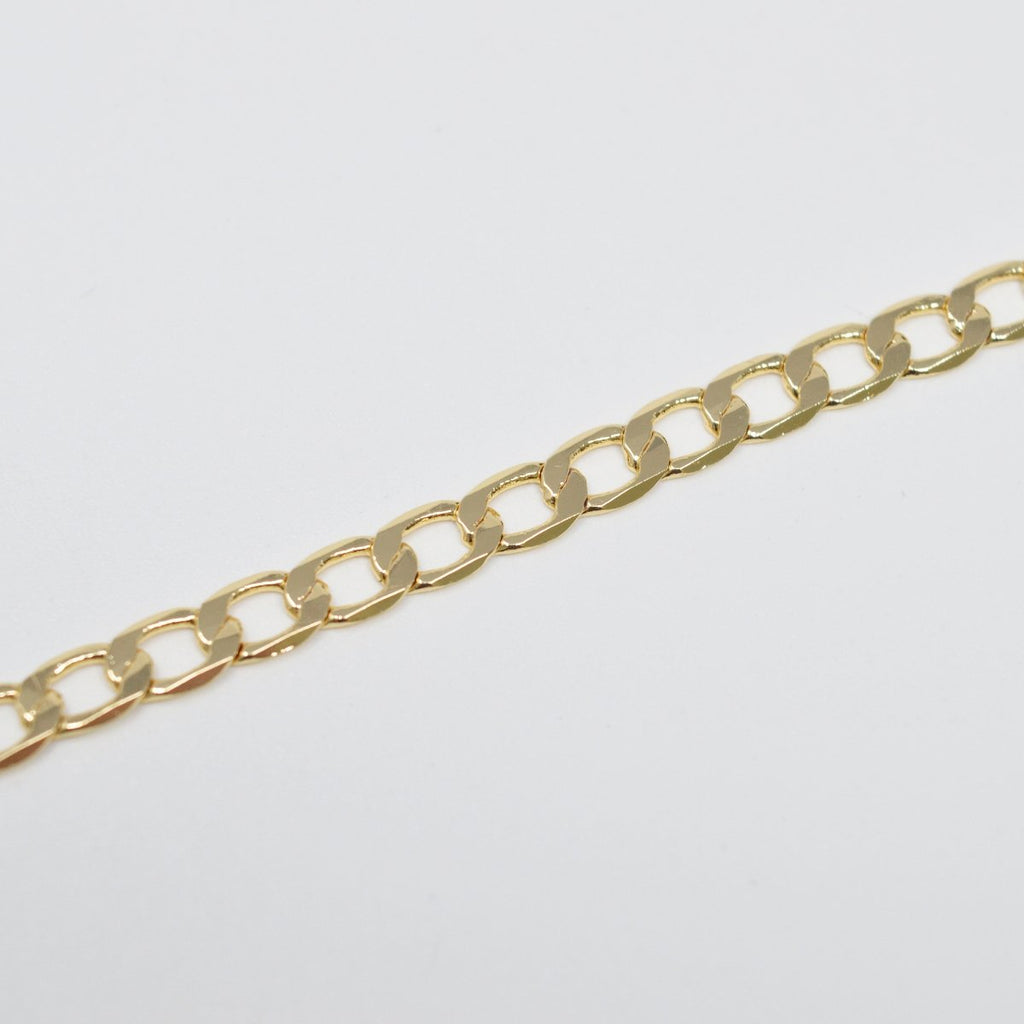 Clearance Pricing BLOWOUT 16K Gold plated 4.4X6.7mm Cuban CURB Chain by Yard, Roll Chain for Jewelry Making, Thickness 0.6mm, Curb For Necklace Bracelet Anklet Component Supply | ROLL-432 - DLUXCA