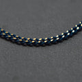 Clearance Pricing BLOWOUT Dark Blue Shimmer Cable Chain On Brass 1.8mm width Gold Navy Enamel Unfinished chain for Bracelet Necklace Component Chain | ROLL-445 - DLUXCA