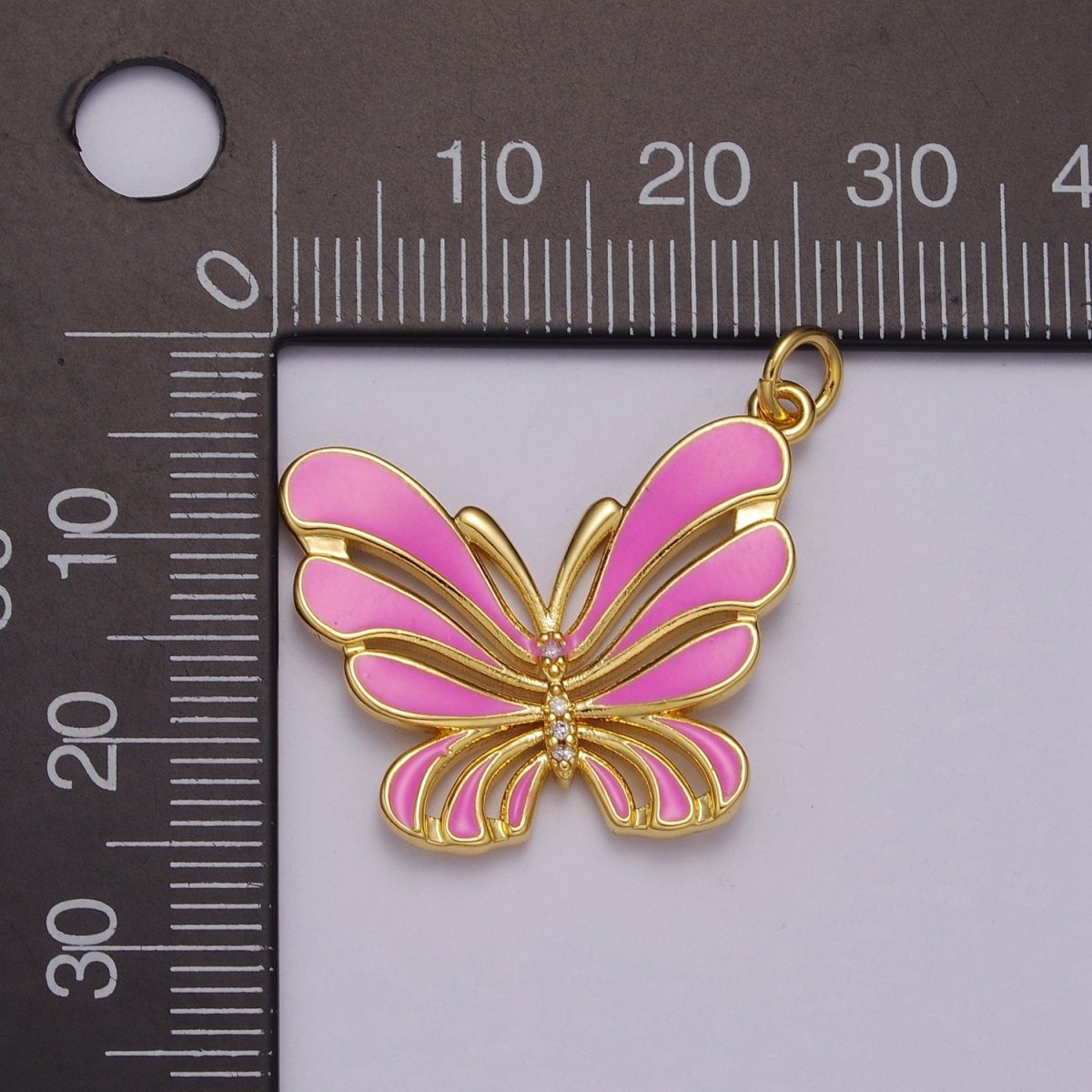 Colorful Enamel Butterfly Charm Necklace Bracelet Earring Pendant Gold plated Mariposa Charm M-801 M-802 M-803