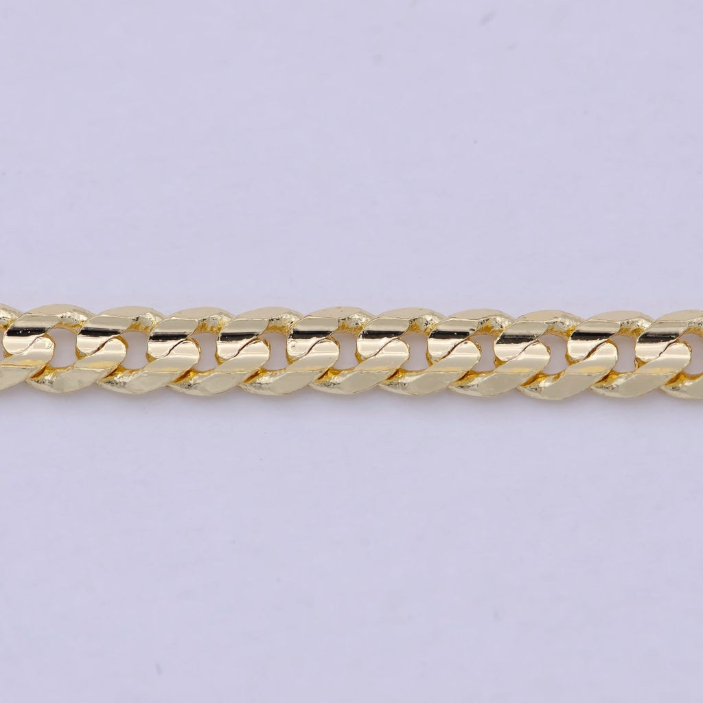 Cuban Chain Necklace, Thick Gold Chain Necklace 3.6mm Chain Necklace, Jewelry for Men and Women, Curb Chain Necklace Statement Jewelry | WA-831 Clearance Pricing - DLUXCA